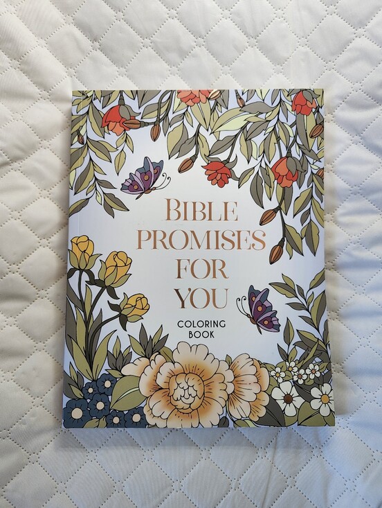 BroadStreet Other - Bible Promises for You Coloring Book - Floral Cover (White)